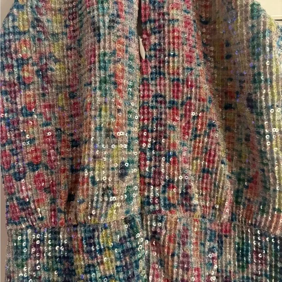 SAYLOR Multicolor Sequin Halter dress - Picture 4 of 4